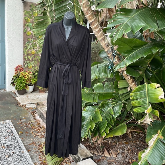 Natori kimono sleep, knit robe - Picture 1 of 9